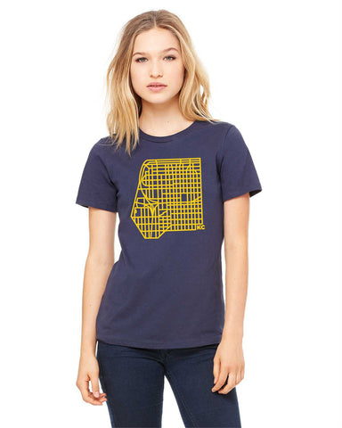 Map - Women's Relaxed fit crew